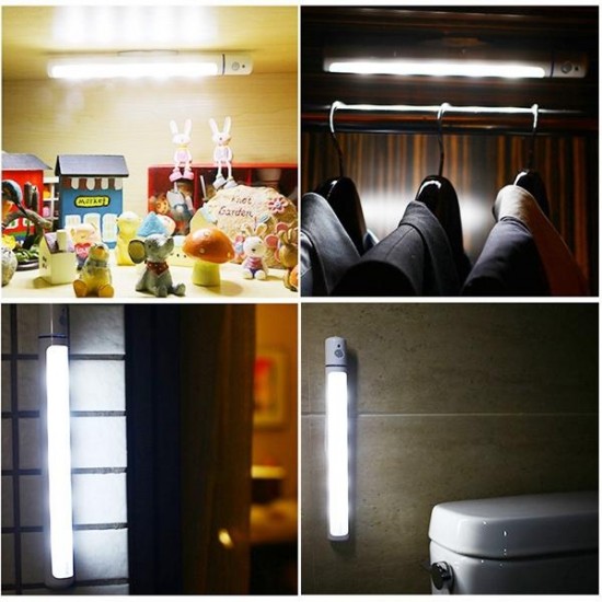 PIR Motion & Light Sensor LED Swivel Light Battery Power Lamp for Cabinet Closet Wardrobe PIR Motion & Light Sensor LED Swivel Light Battery Power Lamp for Cabinet Closet Wardrobe