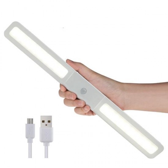Portable 20 LED Light Sensor & PIR Motion Cabinet Light USB Rechargeable for Wardrobe Closet Stairs