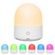 Portable 3W USB Rechargeable Touch Sensor LED Night Light Dimmable RGBWW Bedside Camping Lamp