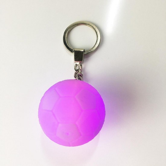 Portable Football Light 3D Printing Keychain Colorful LED Night Lamp Creative Battery Powered Bag Decor Portable Football Light 3D Printing Keychain Colorful LED Night Lamp Creative Battery Powered Bag Decor