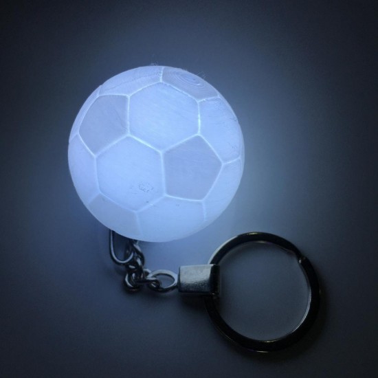 Portable Football Light 3D Printing Keychain Colorful LED Night Lamp Creative Battery Powered Bag Decor Portable Football Light 3D Printing Keychain Colorful LED Night Lamp Creative Battery Powered Bag Decor