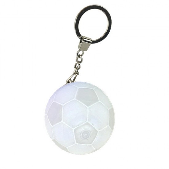 Portable Football Light 3D Printing Keychain Colorful LED Night Lamp Creative Battery Powered Bag Decor Portable Football Light 3D Printing Keychain Colorful LED Night Lamp Creative Battery Powered Bag Decor