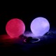 Portable Moon Light 3D Printing Keychain Colorful LED Night Lamp Creative Battery Powered Bag Decor