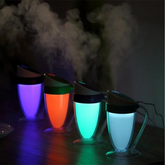 Portable USB Mini Moonlight Cup Humidifier Air Light Face Diffuser Fresher Mist Maker