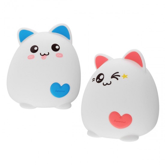 RGB Cat Silicone LED Touch Sensor Light Cute Cartoon Night Lamp Children Bedroom RGB Cat Silicone LED Touch Sensor Light Cute Cartoon Night Lamp Children Bedroom