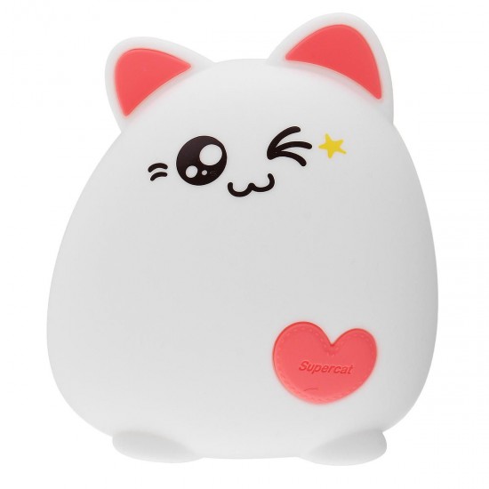 RGB Cat Silicone LED Touch Sensor Light Cute Cartoon Night Lamp Children Bedroom RGB Cat Silicone LED Touch Sensor Light Cute Cartoon Night Lamp Children Bedroom