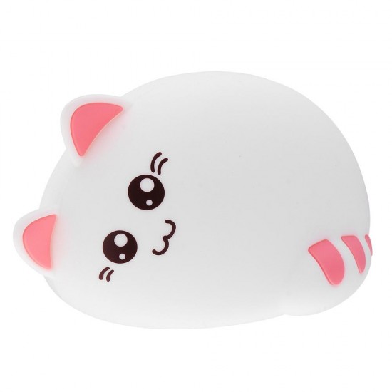 RGB USB Rechargeable LED Kid Children Cat Night Light Lamp Nursery Baby Bedroom RGB USB Rechargeable LED Kid Children Cat Night Light Lamp Nursery Baby Bedroom