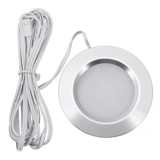 RV LED Round Recessed Ceiling Light Flat Panel Down Cabinet Lamp Warm White/White RV LED Round Recessed Ceiling Light Flat Panel Down Cabinet Lamp Warm White/White