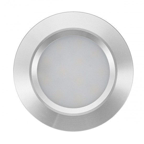 RV LED Round Recessed Ceiling Light Flat Panel Down Cabinet Lamp Warm White/White RV LED Round Recessed Ceiling Light Flat Panel Down Cabinet Lamp Warm White/White