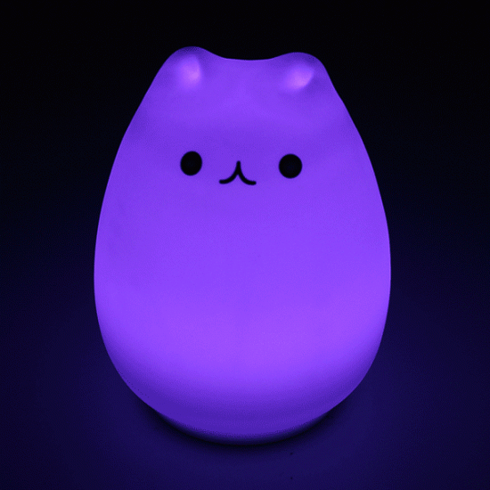 Rechargeable Color Changeable Silicone LED Sensitive Tap Control Night Light for Home Rechargeable Color Changeable Silicone LED Sensitive Tap Control Night Light for Home