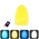 Rechargeable Colorful LED WiFi APP Control Night Light Smart Egg Shape Table Lamp Compatible with Alexa Google Home