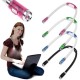 Rechargeable LED Book Light Neck Reading Lamp Hands Free 4 LED Beads 4 Adjustable Brightness for Reading in Bed Or Reading in Car