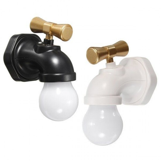 Rechargeable Water Tap Shape LED Night Light Sound Control Home Wall Decor Gift Rechargeable Water Tap Shape LED Night Light Sound Control Home Wall Decor Gift
