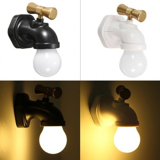 Rechargeable Water Tap Shape LED Night Light Sound Control Home Wall Decor Gift Rechargeable Water Tap Shape LED Night Light Sound Control Home Wall Decor Gift
