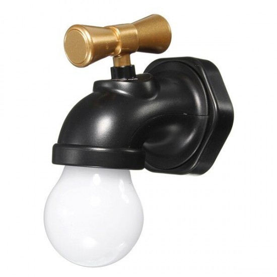 Rechargeable Water Tap Shape LED Night Light Sound Control Home Wall Decor Gift Rechargeable Water Tap Shape LED Night Light Sound Control Home Wall Decor Gift
