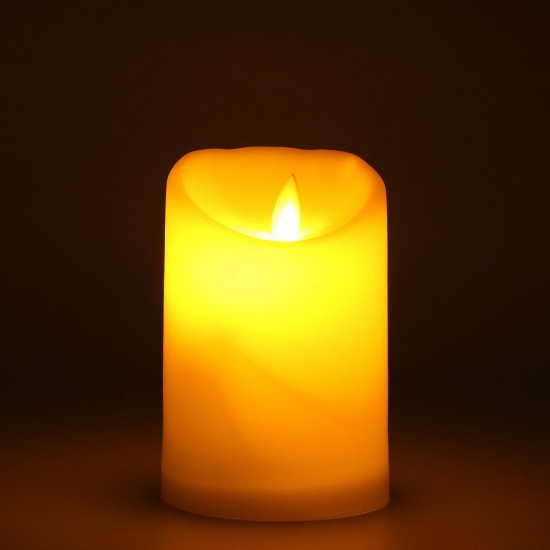 Romantic Electronic LED Flameless Flickering Simulation Candle Night Light 11.5*7.5cm