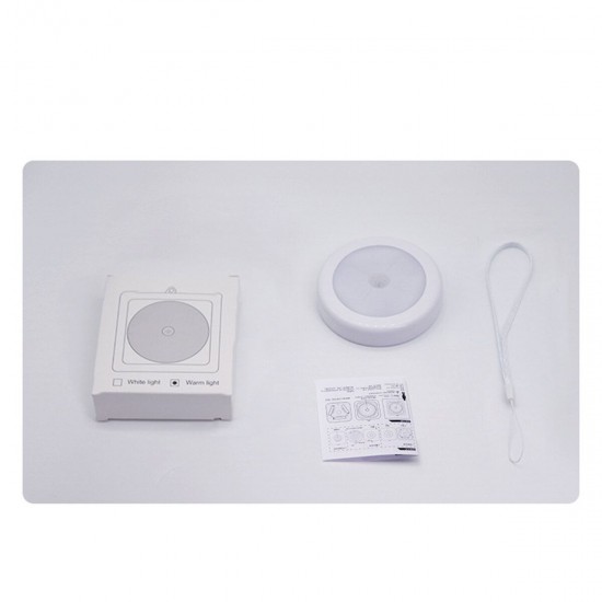 Round Motion Sensor Night Light Infrared Detector Cabinet Stair Lamp Round Motion Sensor Night Light Infrared Detector Cabinet Stair Lamp
