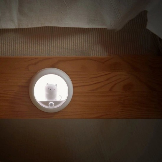 Sensor Night Lights Lovely Cat Bedroom Mini Infrared Sensing Lamp