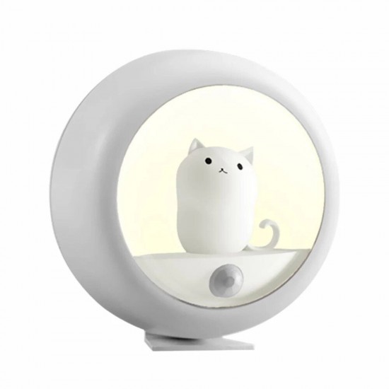 Sensor Night Lights Lovely Cat Bedroom Mini Infrared Sensing Lamp