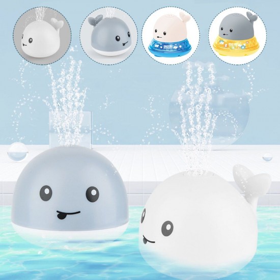 Small Night Light Infant Water Spray Ball Bathroom Baby Bath Toy Electric Induction for Children