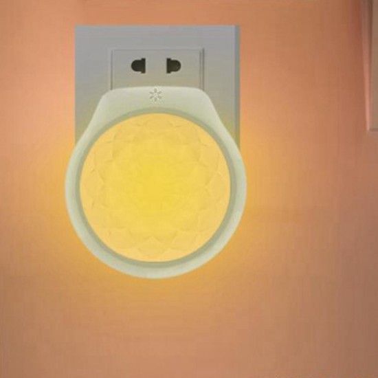 Smart Light Sensor LED Plug-in Wall Night Lamp Flower Pattern Lighitng for Home Bedroom AC100-240V Smart Light Sensor LED Plug-in Wall Night Lamp Flower Pattern Lighitng for Home Bedroom AC100-240V