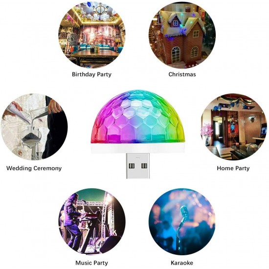 Sound Activated USB Mini Disco Light ReKeen USB Party Light DJ LED Lamps for Home Room Party Birthday DJ Bar Karaoke Xmas Wedding Show Sound Activated USB Mini Disco Light ReKeen USB Party Light DJ LED Lamps for Home Room Party Birthday DJ Bar Karaoke Xmas Wedding Show