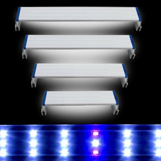 Super Slim LEDs Aquarium Lighting Aquatic Plant Light 20-60CM Extensible Waterproof Clip on Lamp For Fish Tank Blue White Light Super Slim LEDs Aquarium Lighting Aquatic Plant Light 20-60CM Extensible Waterproof Clip on Lamp For Fish Tank Blue White Light