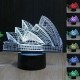 Sydney Opera House 3D Night Light 7 Color LED Touch Switch Table Lamp Xmas Gift Decor