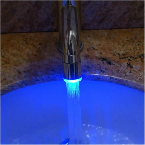 Temperature Sensor Control RGB Changing LED Water Faucet Tap Light for Kitchen Bathroom