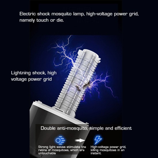 USB LED Electric Mosquito Zapper Killer Fly Insect Bug Trap Lamp Light Bulb 5W USB LED Electric Mosquito Zapper Killer Fly Insect Bug Trap Lamp Light Bulb 5W