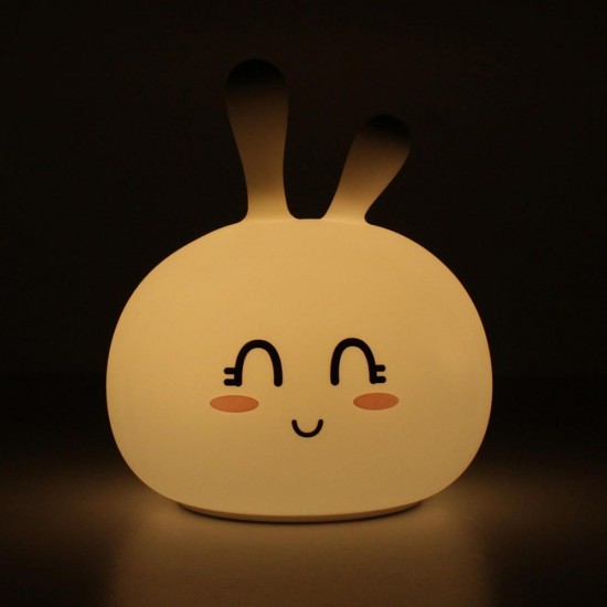 USB RGB Rechargeable Cute Silicone LED Night Light Tap Touch Atmostphere Light for Kid Sleeping USB RGB Rechargeable Cute Silicone LED Night Light Tap Touch Atmostphere Light for Kid Sleeping