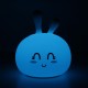 USB RGB Rechargeable Cute Silicone LED Night Light Tap Touch Atmostphere Light for Kid Sleeping