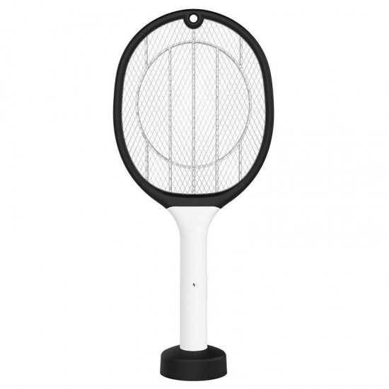 USB Rechargeable Electric Mosquito Flying Swatter Bug Zapper Killer Multifunctional Pest Remover Tool 2In1 Mosquito Killing Lamp