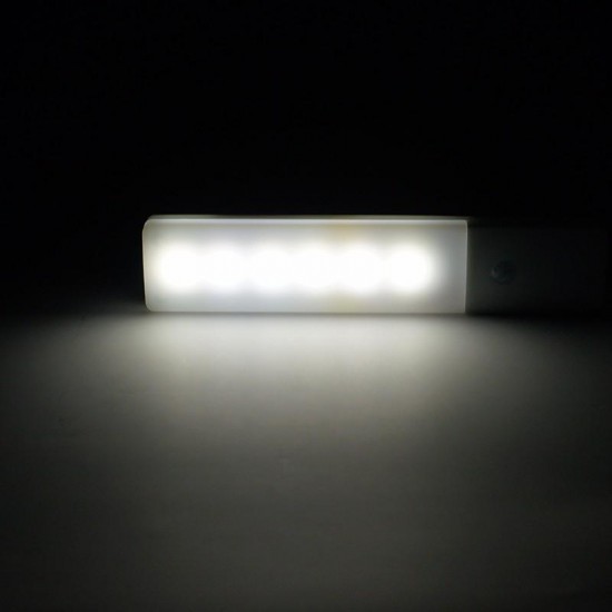 USB Rechargeable LED Under Cabinet Night Light Motion Sensor Kitchen Wardrobe Closet Lamp