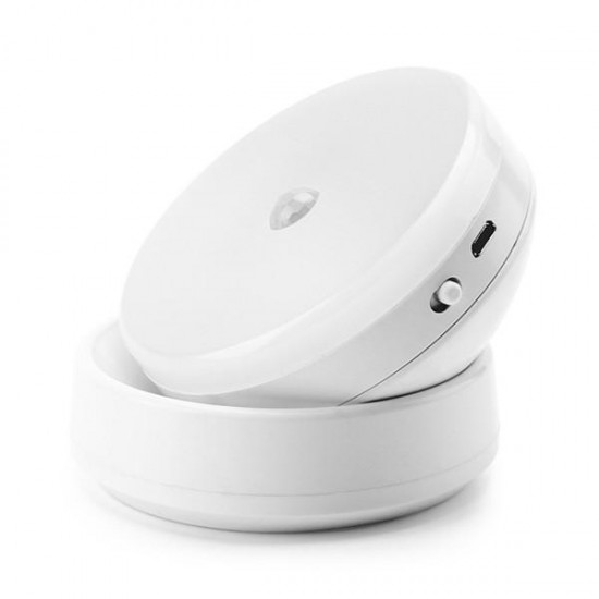 USB Rechargeable PIR Motion Sensor LED Night Light 360 Degree Rotation Lamp for Bedroom Home USB Rechargeable PIR Motion Sensor LED Night Light 360 Degree Rotation Lamp for Bedroom Home
