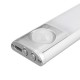 USB Rechargeable Wireless PIR Motion Sensor Night Light Color Adjustable Closet Wall Lamp for Indoor Kitchen Decor