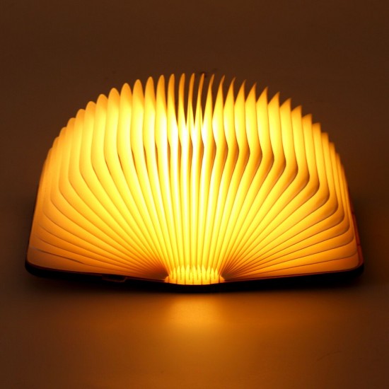 USB Rechargeable Wooden Folding LED Night Creative Flip Book Light Magnetic Table Lamp USB Rechargeable Wooden Folding LED Night Creative Flip Book Light Magnetic Table Lamp