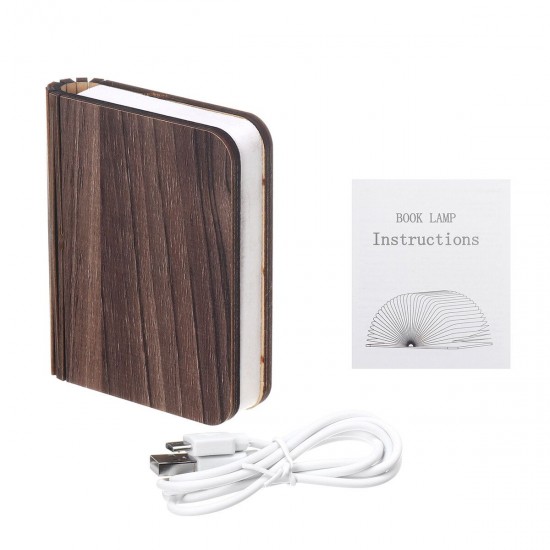 USB Rechargeable Wooden Folding LED Night Creative Flip Book Light Magnetic Table Lamp USB Rechargeable Wooden Folding LED Night Creative Flip Book Light Magnetic Table Lamp