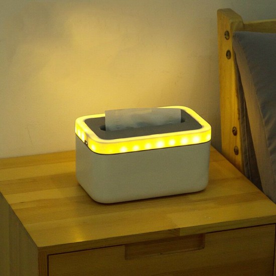 Waterproof Tissue Holder Bathroom Napkin Dispenser Tissue Box with Night Lights Waterproof Tissue Holder Bathroom Napkin Dispenser Tissue Box with Night Lights