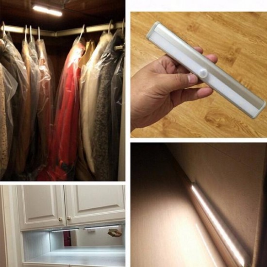 Wireless PIR Motion Sensor 10 LED Warm Light Cabinet Wardrobe Night Lamp Wireless PIR Motion Sensor 10 LED Warm Light Cabinet Wardrobe Night Lamp