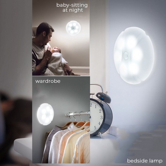 Wireless Recharge PIR Motion Sensor Night Light Lamp Wall Wardrobe Dimmable
