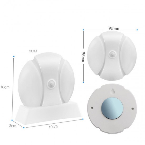 Wireless Recharge PIR Motion Sensor Night Light Lamp Wall Wardrobe Dimmable