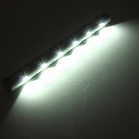 Wireless vibration sensor 6 Bright LED Battery Powered Night Cabinet Light Wireless vibration sensor 6 Bright LED Battery Powered Night Cabinet Light