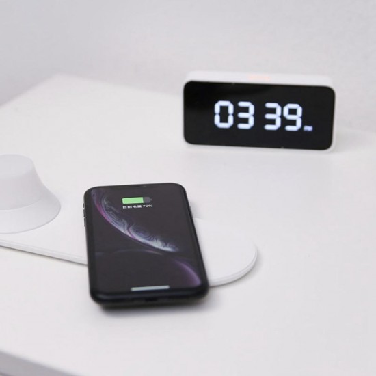 Wireless Charger with LED Night Light Magnetic Attraction Fast Charging For iPhone ( Ecosystem Product) Wireless Charger with LED Night Light Magnetic Attraction Fast Charging For iPhone ( Ecosystem Product)
