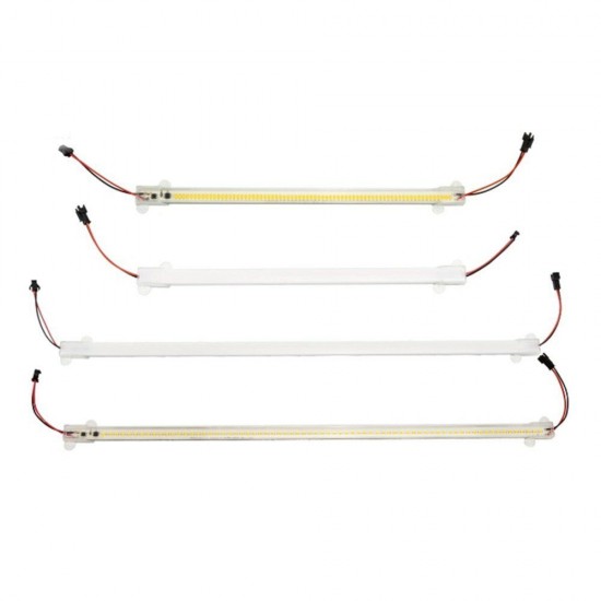 10PCS 30CM/50CM Transparent/Milky White Shell 7W 2835 LED Rigid Strip Bar Light for Kitchen Indoor Bedroom AC220V