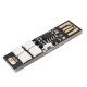 10PCS 1.5W SMD5050 Button Switch Colorful USB LED Rigid Strip Light for Power Bank DC5V