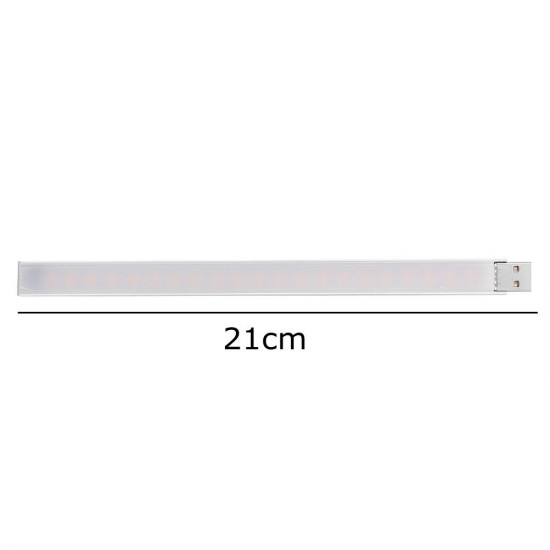 21CM USB 4.5W SMD5730 Touch Switch Stepless Dimming 21 LED Rigid Strip Light for PC Computer DC5V