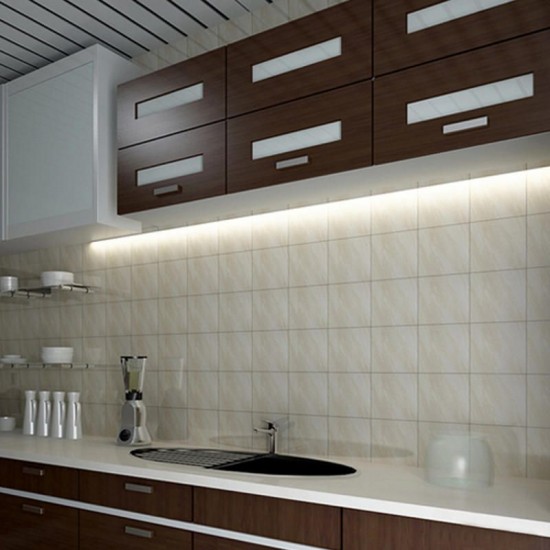 4W 6W 8W Hand Sensor Kitchen Cupboard LED Rigid Strip Light Under Cabinet Shelf Counter Lamp DC12V