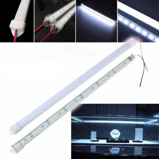 50CM 8520 SMD Cool White LED Rigid Strip Aluminum Milk/Clear Case Tube Light Lamp DC12V 50CM 8520 SMD Cool White LED Rigid Strip Aluminum Milk/Clear Case Tube Light Lamp DC12V