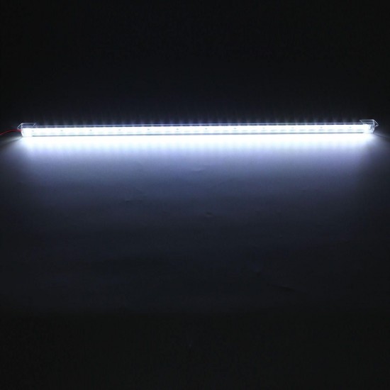 50CM 8520 SMD Cool White LED Rigid Strip Aluminum Milk/Clear Case Tube Light Lamp DC12V